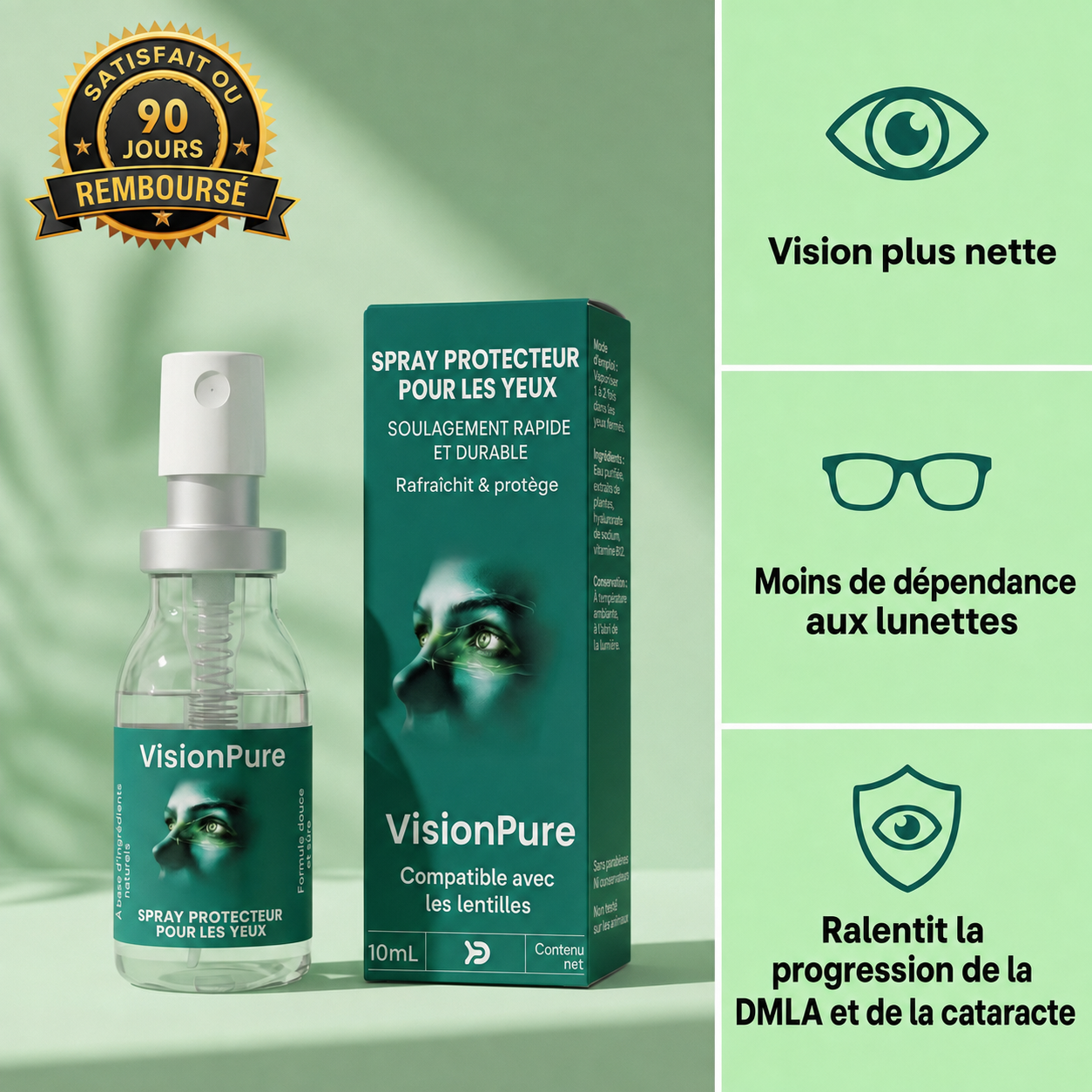 Spray oculaire à la lutéine VisionPure