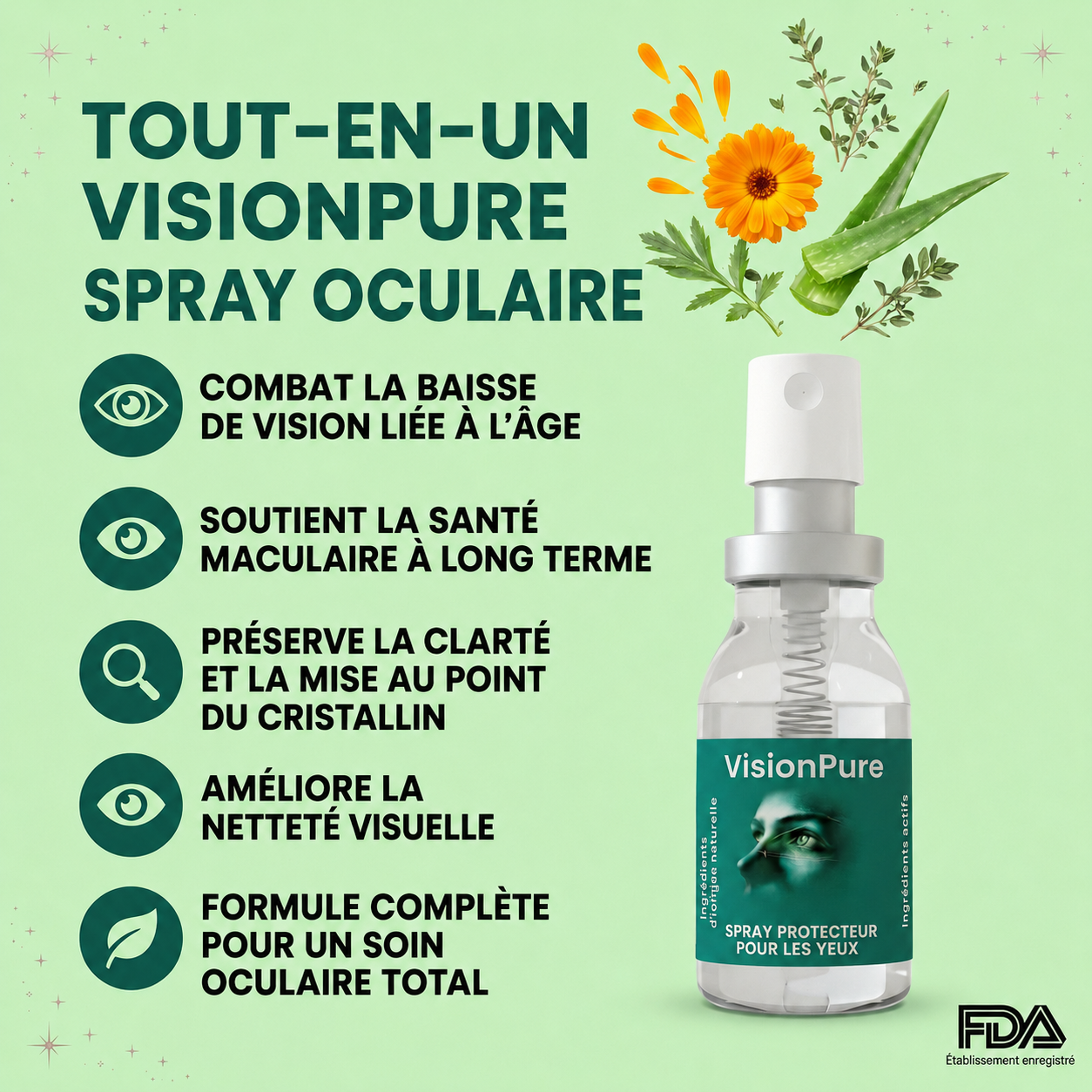 Spray oculaire à la lutéine VisionPure