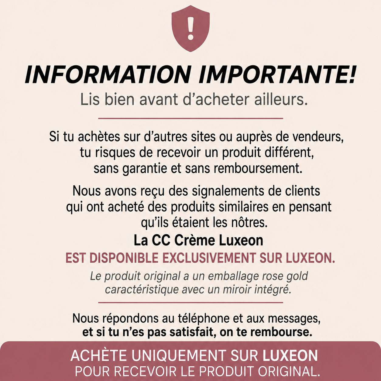Crème CC correctrice de cernes