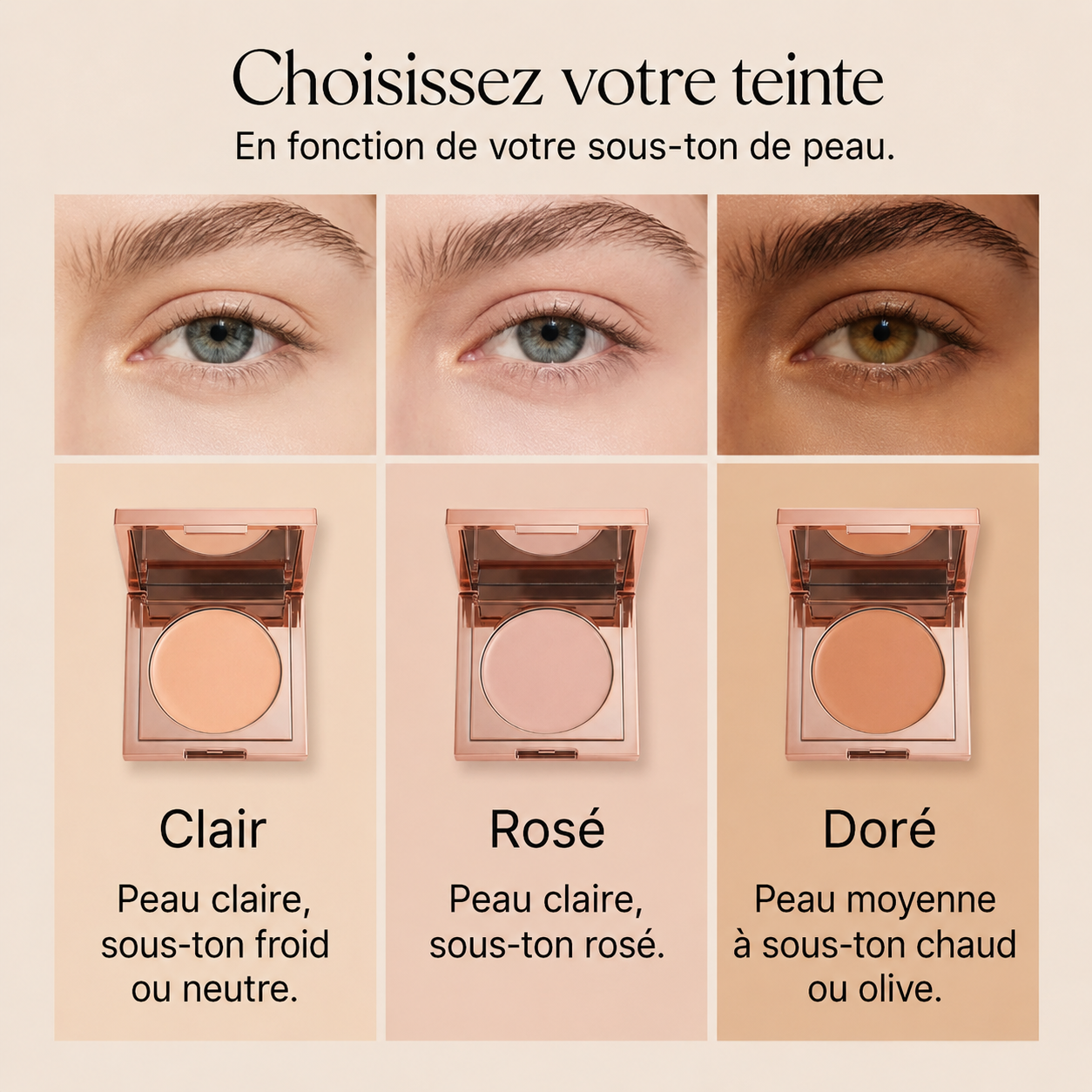 Crème CC correctrice de cernes