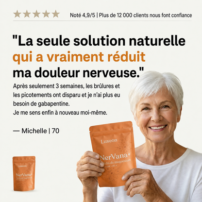 NerVana+® Patchs de Magnésium pour le Soulagement des Nerfs