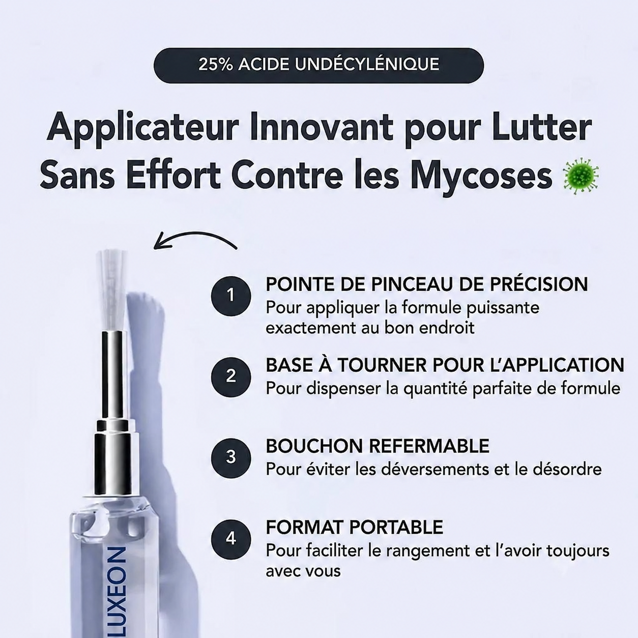 Stylo antifongique de precision