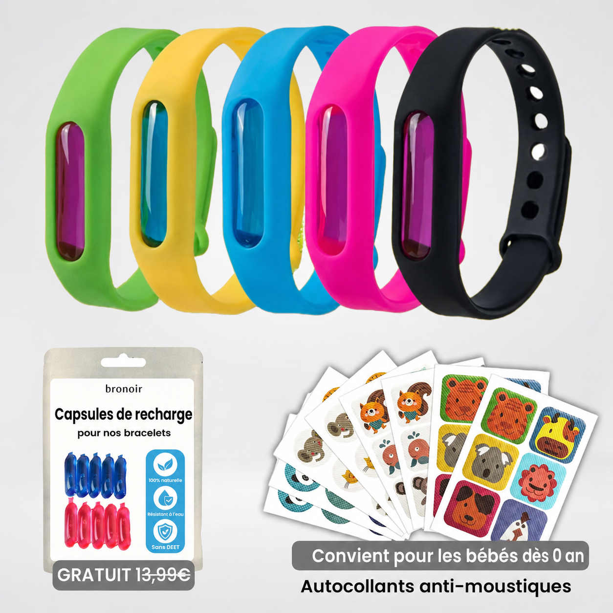 Bracelets anti-moustiques Luxeon™