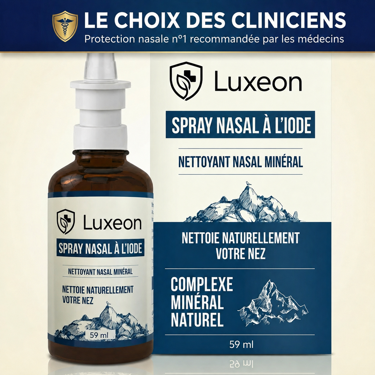 Spray nasal de défense à l’iode