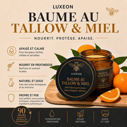 LUXEON | Baume au miel et au suif de bœuf nourri à l'herbe
