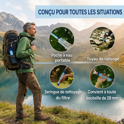 HYDRO-X1 Filtre à eau d’urgence (1.500 litres)