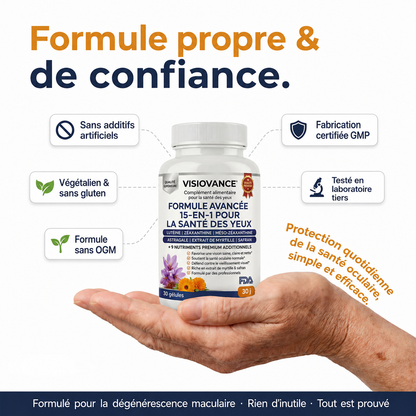 VisioVance Formule Avancée pour les Yeux 15-en-1