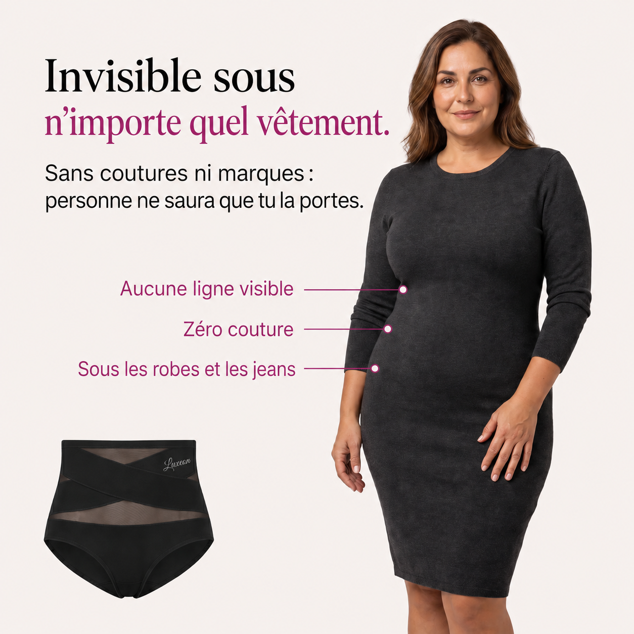 Culotte gainante taille haute