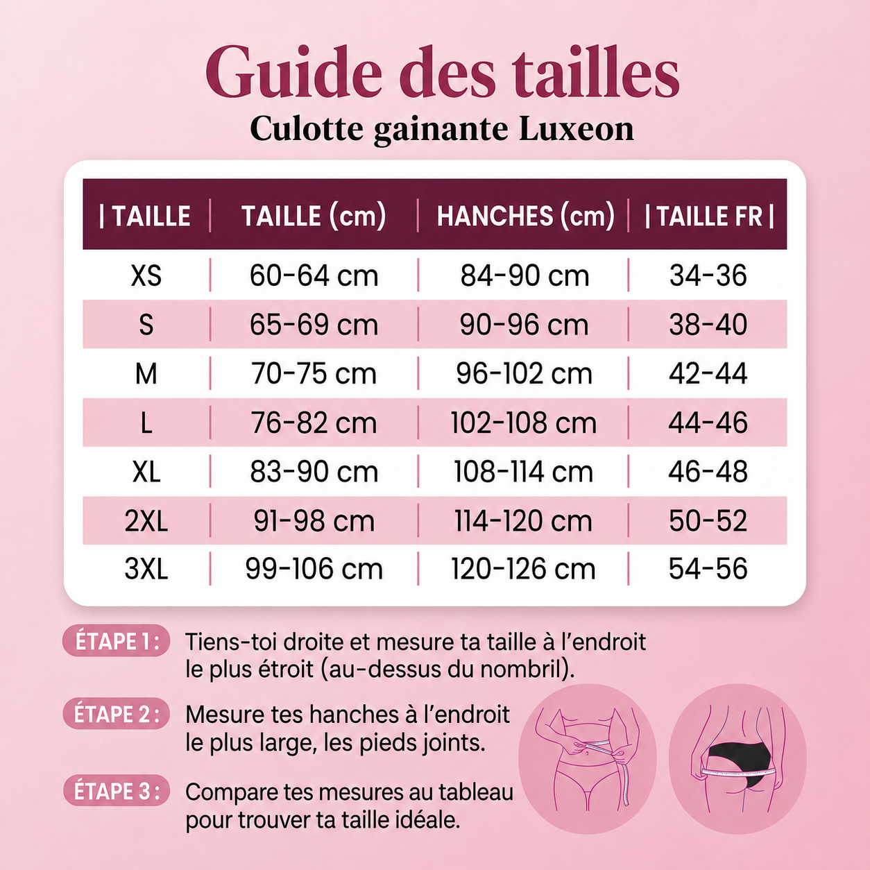 Culotte gainante taille haute