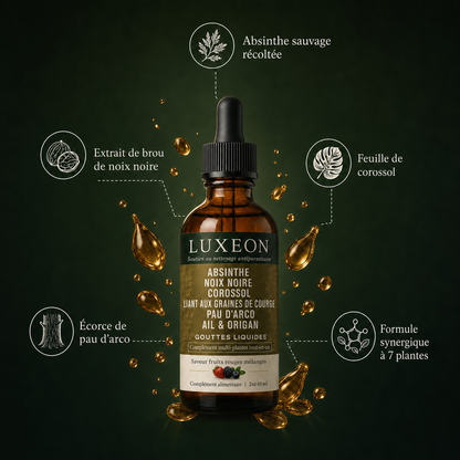 LUXEON Gouttes à base d’absinthe sauvage récoltée à la main