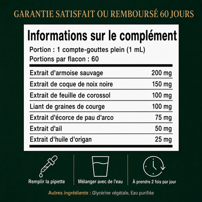 LUXEON Gouttes à base d’absinthe sauvage récoltée à la main