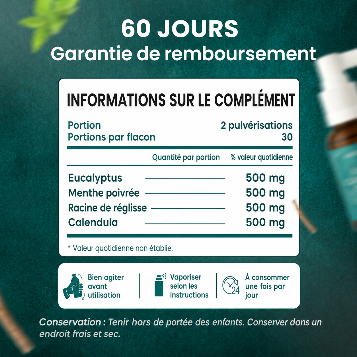 Luxeon™ Spray nettoyant pour les poumons