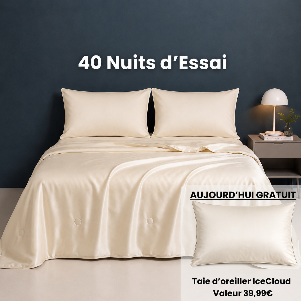 MagicSleep® Couverture glacée rafraîchissante pour les chaudes nuits d’été