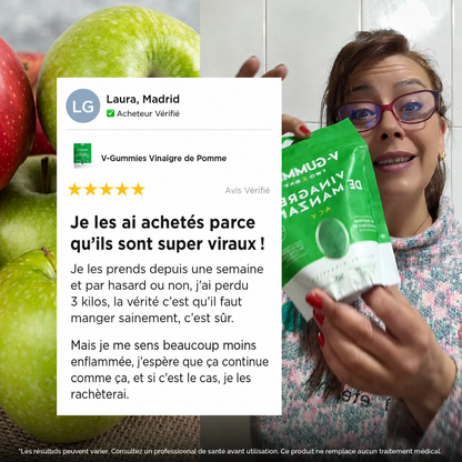 Vinaigre de cidre de pomme, vitamine C et pectine. Sans détour.