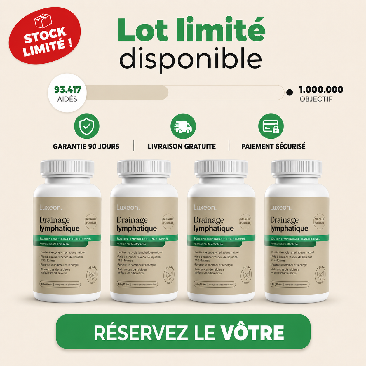 Luxeon— Drainage lymphatique Sentez votre corps repartir en 60 jours