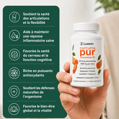 Capsules de curcumine de curcuma (1 000 mg)