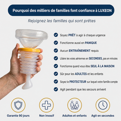 Dispositif anti-étouffement pour adultes et enfants
