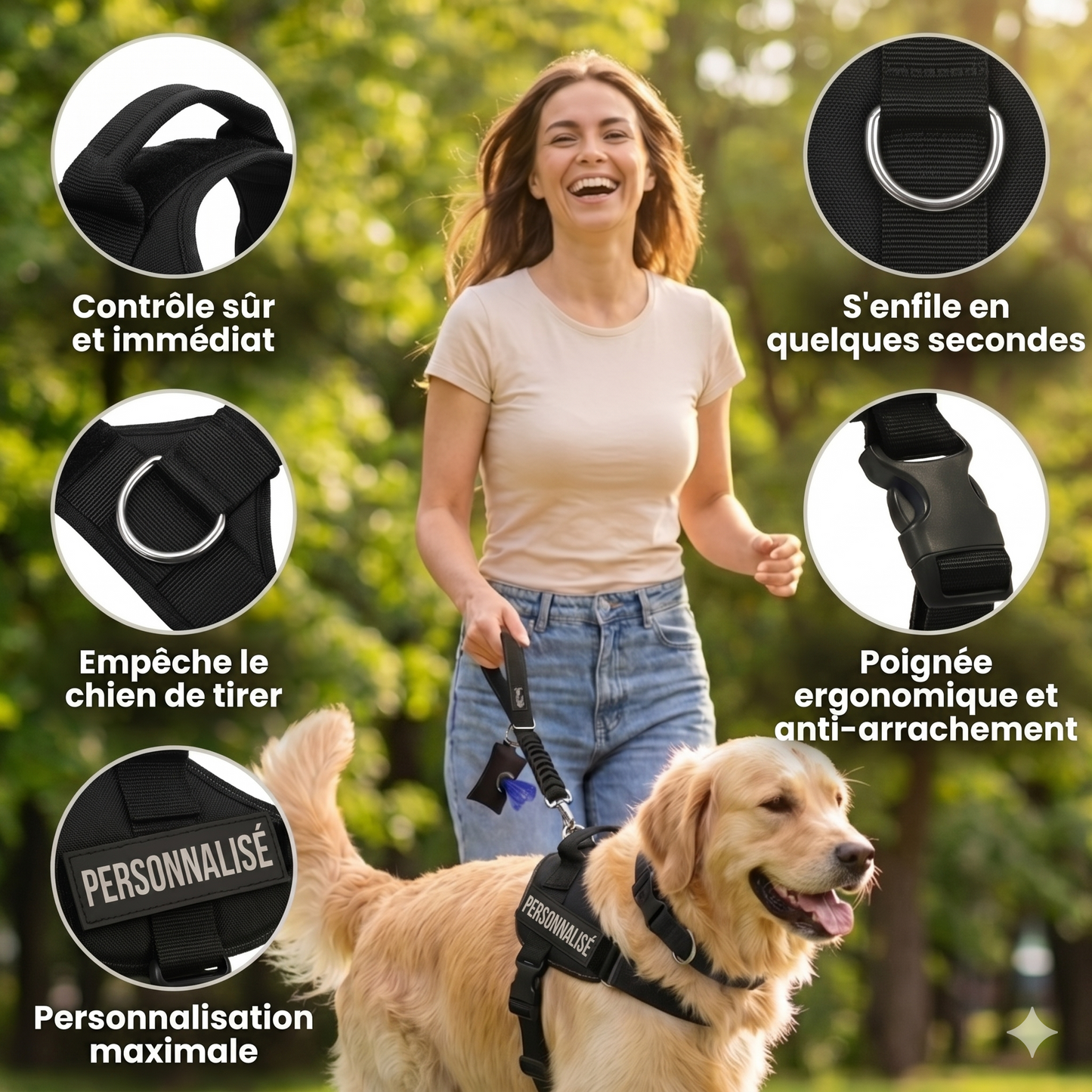 Harnais Luxeon™ – Stop aux tiraillements, contrôle total
