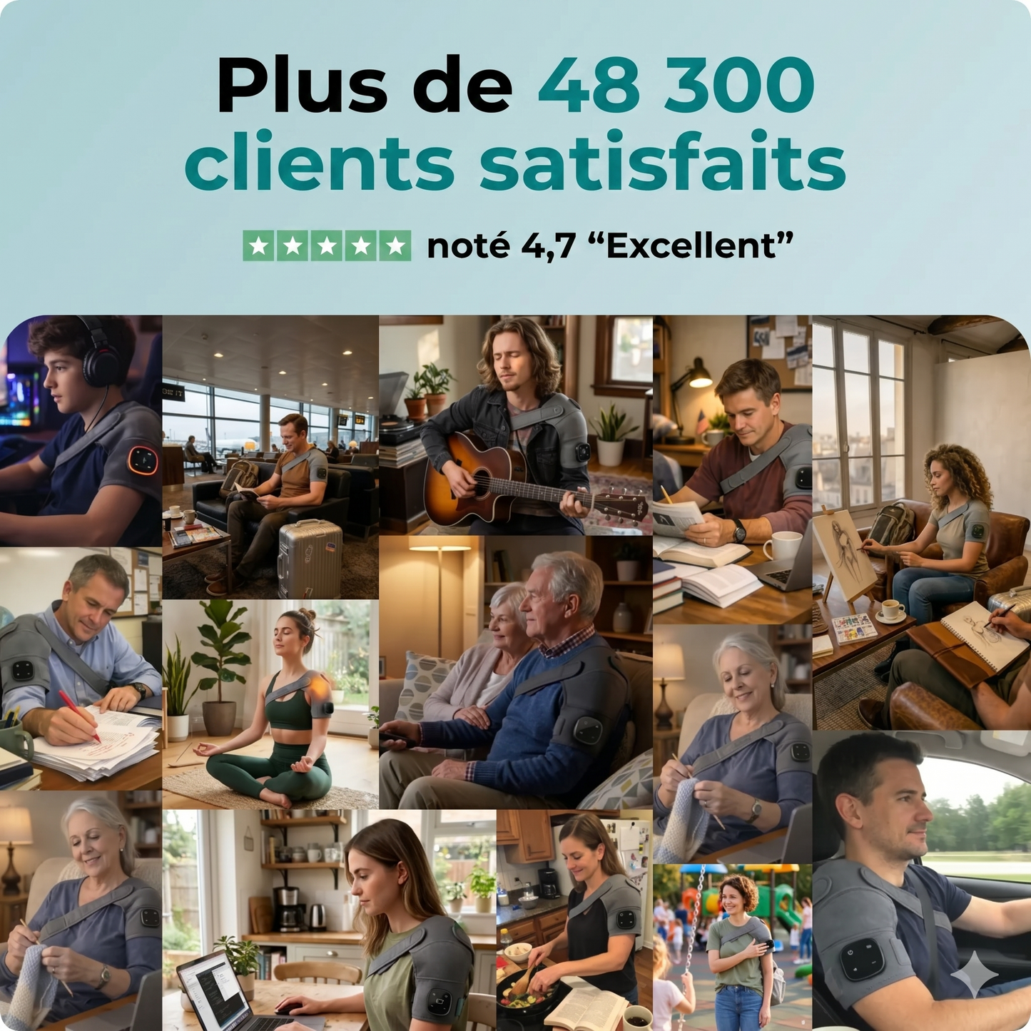 Relevo™ 3-en-1 masseur d’épaules