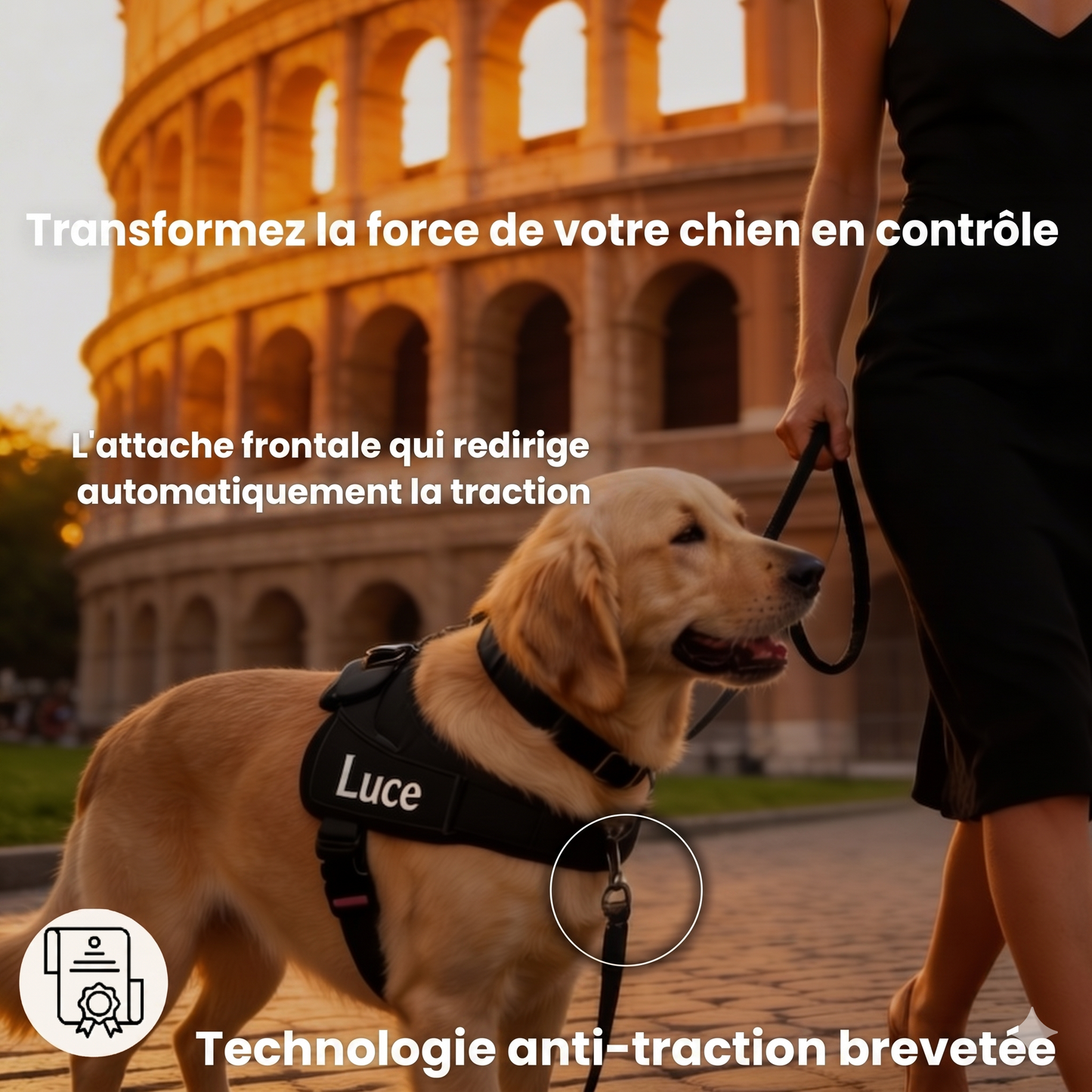 Harnais Luxeon™ – Stop aux tiraillements, contrôle total