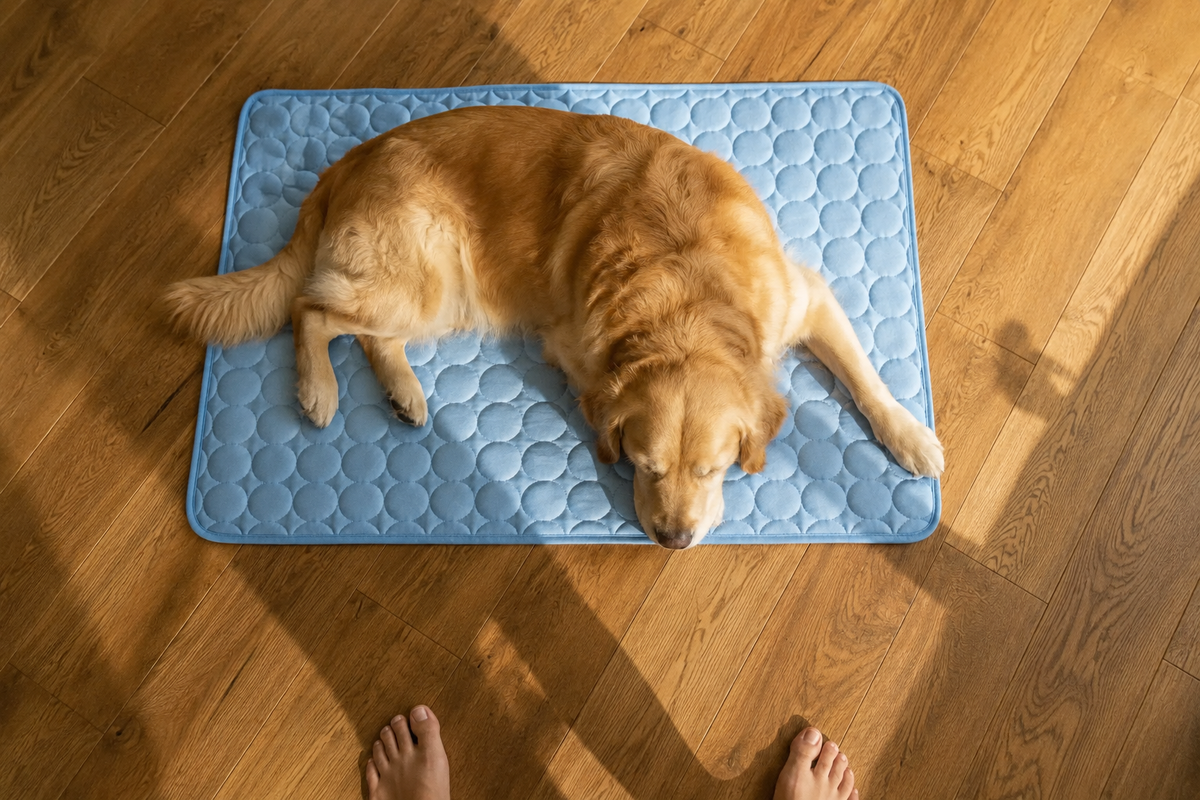 Structure trois couches du tapis