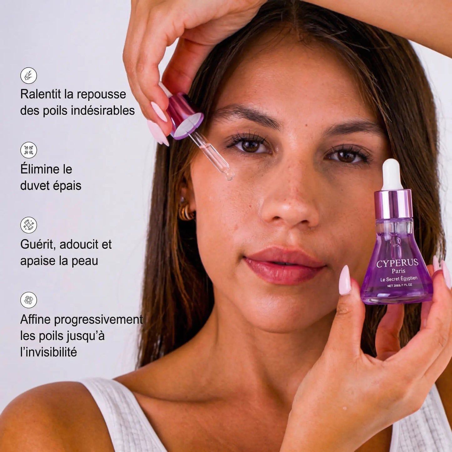 Sérum Anti-Repousse 100% Naturel - Fini de se cacher à cause de ses poils