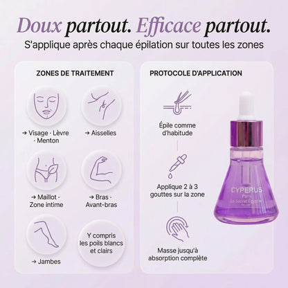 Sérum Anti-Repousse 100% Naturel - Fini de se cacher à cause de ses poils