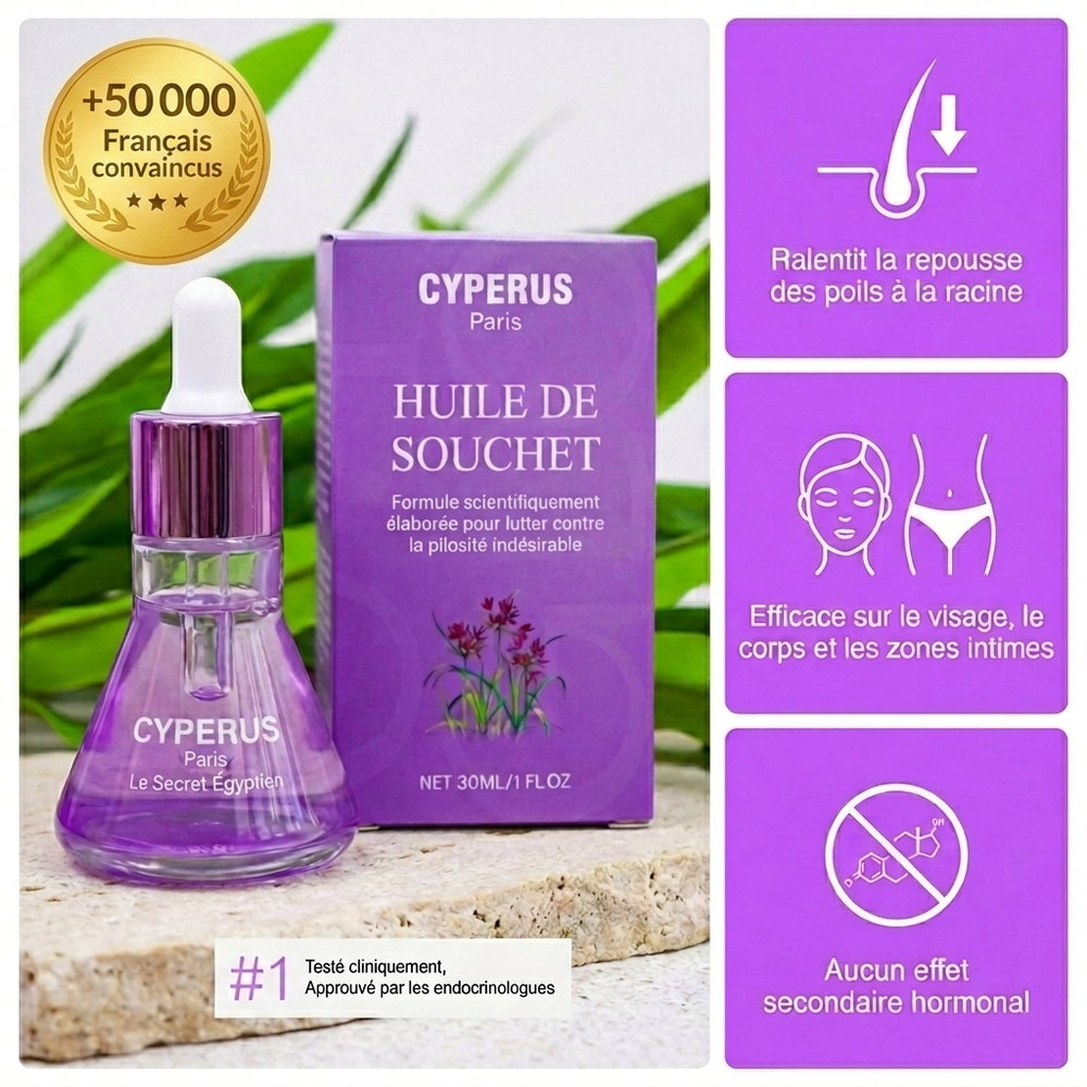 Sérum Anti-Repousse 100% Naturel - Fini de se cacher à cause de ses poils