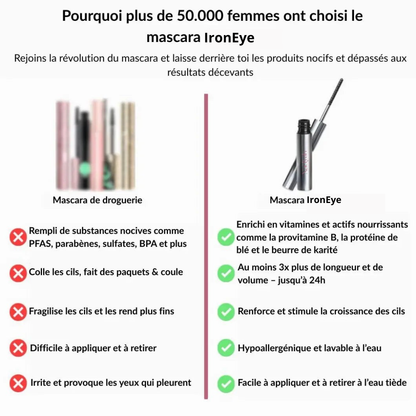 IronEye | Mascara naturel, allongeant et nourrissant